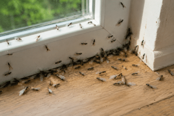 Fourmis volantes dans une maison à Cuffies